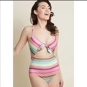 ModCloth Daylight Dip One-Piece Swimsuit